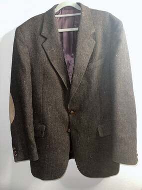 No.65 Boston Traders Brown Tweed Pure Wool Sport Coat Blazer